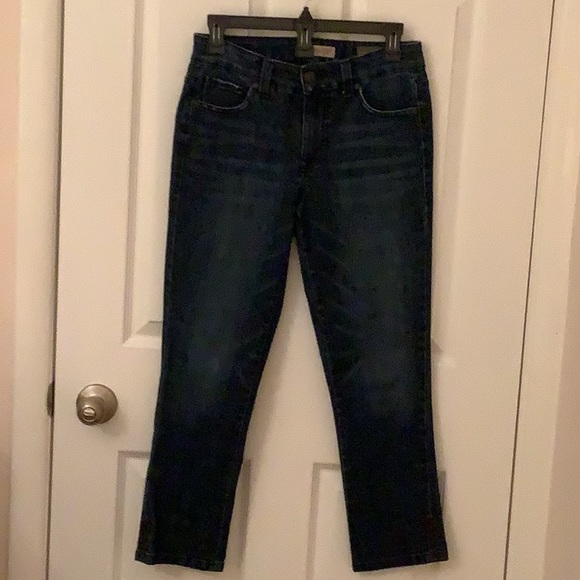 Nine West Cropped Dark Washed Jeans - Picture 2 of 8